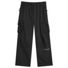 KA_YO_Prototype Men's Parachute Cargo Mix Trousers in Black