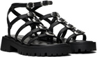 Marc Jacobs Black 'The Kiki Gladiator' Sandals