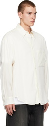 WOOYOUNGMI White Pattern Stripe Shirt