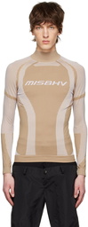 MISBHV Tan Nylon Turtleneck