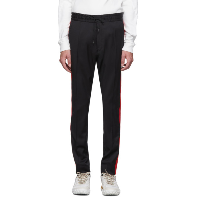 Hugo Black Solid Stripe Trousers