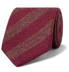 Charvet - 7.5cm Striped Silk Tie - Burgundy