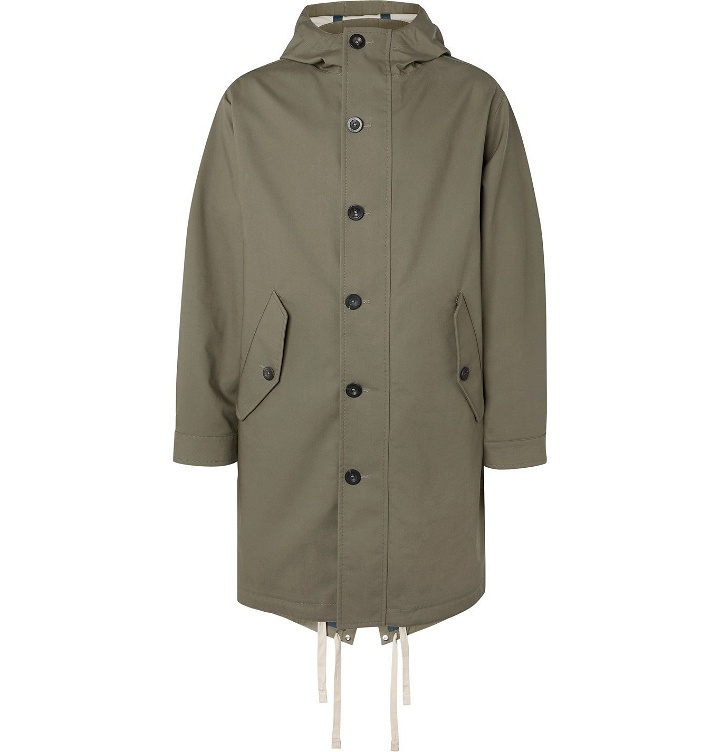 Photo: Mr P. - Bonded-Cotton Hooded Parka - Green