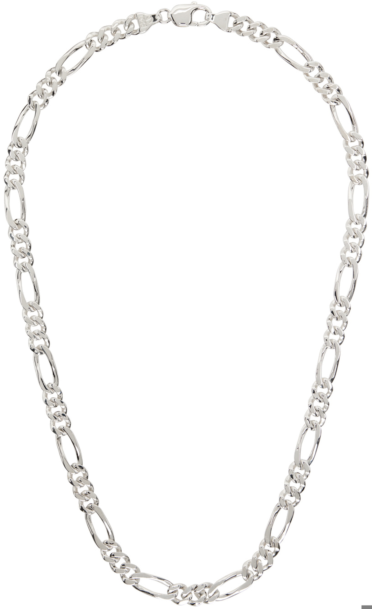 Pearls Before Swine Silver Flat Nerve Necklace
