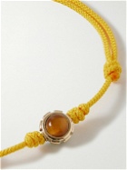 Luis Morais - Gold, Turquoise, Tiger's Eye and Cord Bracelet