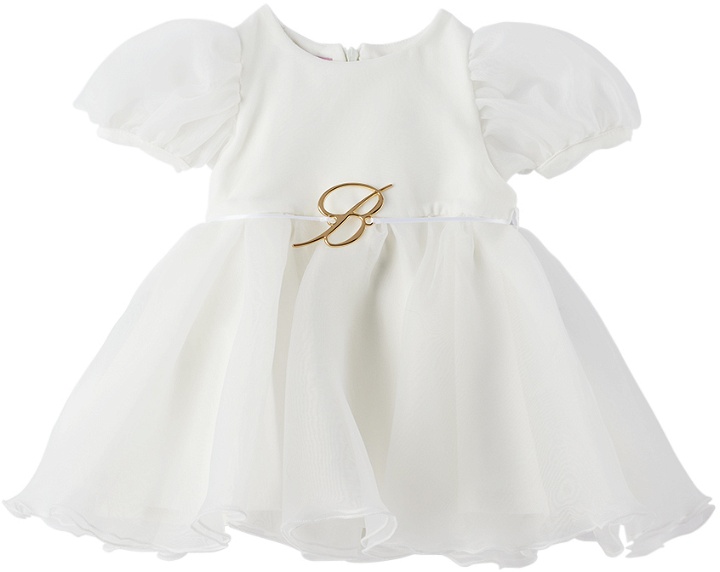 Photo: Miss Blumarine Baby White Hardware Dress
