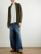 The Elder Statesman - Shawl-Collar Cashmere Cardigan - Green