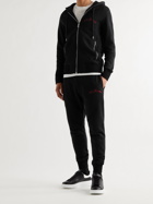 ALEXANDER MCQUEEN - Logo-Embroidered Loopback Cotton-Jersey Sweatpants - Black