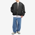 VETEMENTS Men's Double Zip Bomber Jacket in Black