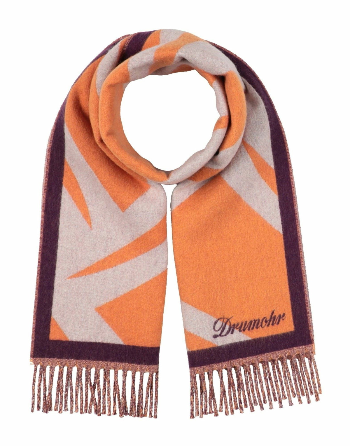 Drumohr Womens Scarf in Purple