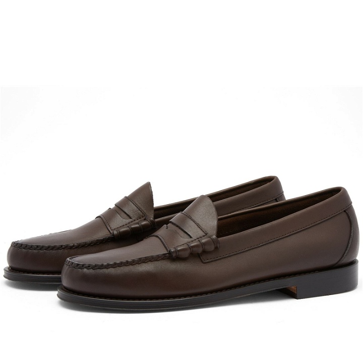 Photo: Bass Weejuns Men's Larson Soft Penny Loafer in Chocolate Leather