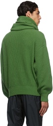 Moncler Genius Green Wool Turtleneck Sweater