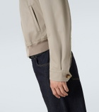 McQueen Logo cotton gabardine jacket