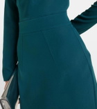 Safiyaa Hokuku crêpe pencil skirt