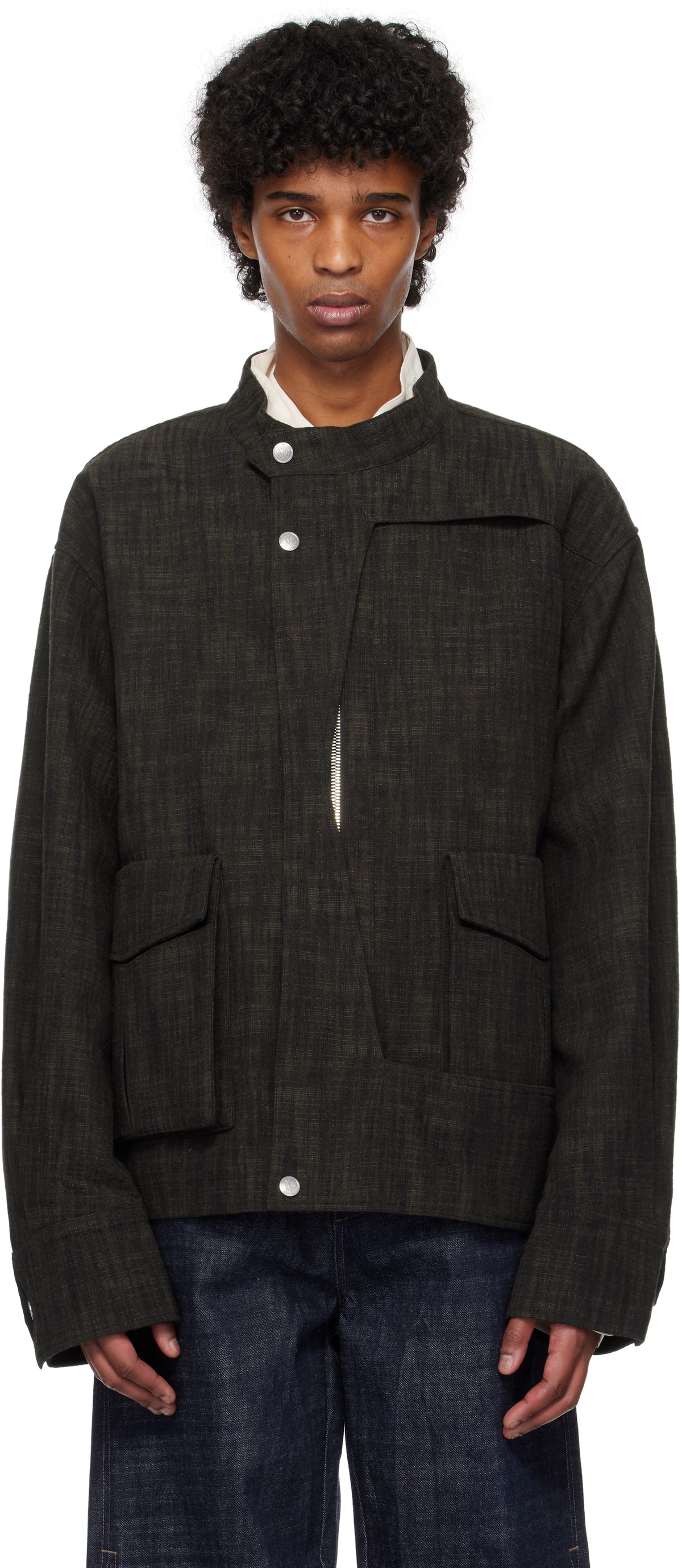 深水光太】 NULLUS DECONSTRUCTED COLLARJACKET メンズ