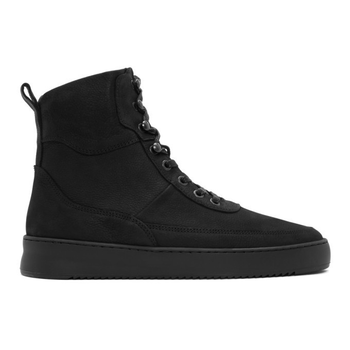 Photo: Filling Pieces Black Andes Evora High-Top Sneakers