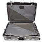 Tumi Silver Aluminum Extended Trip Packing Suitcase