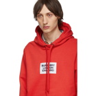 Burberry Red Square Logo Hoodie