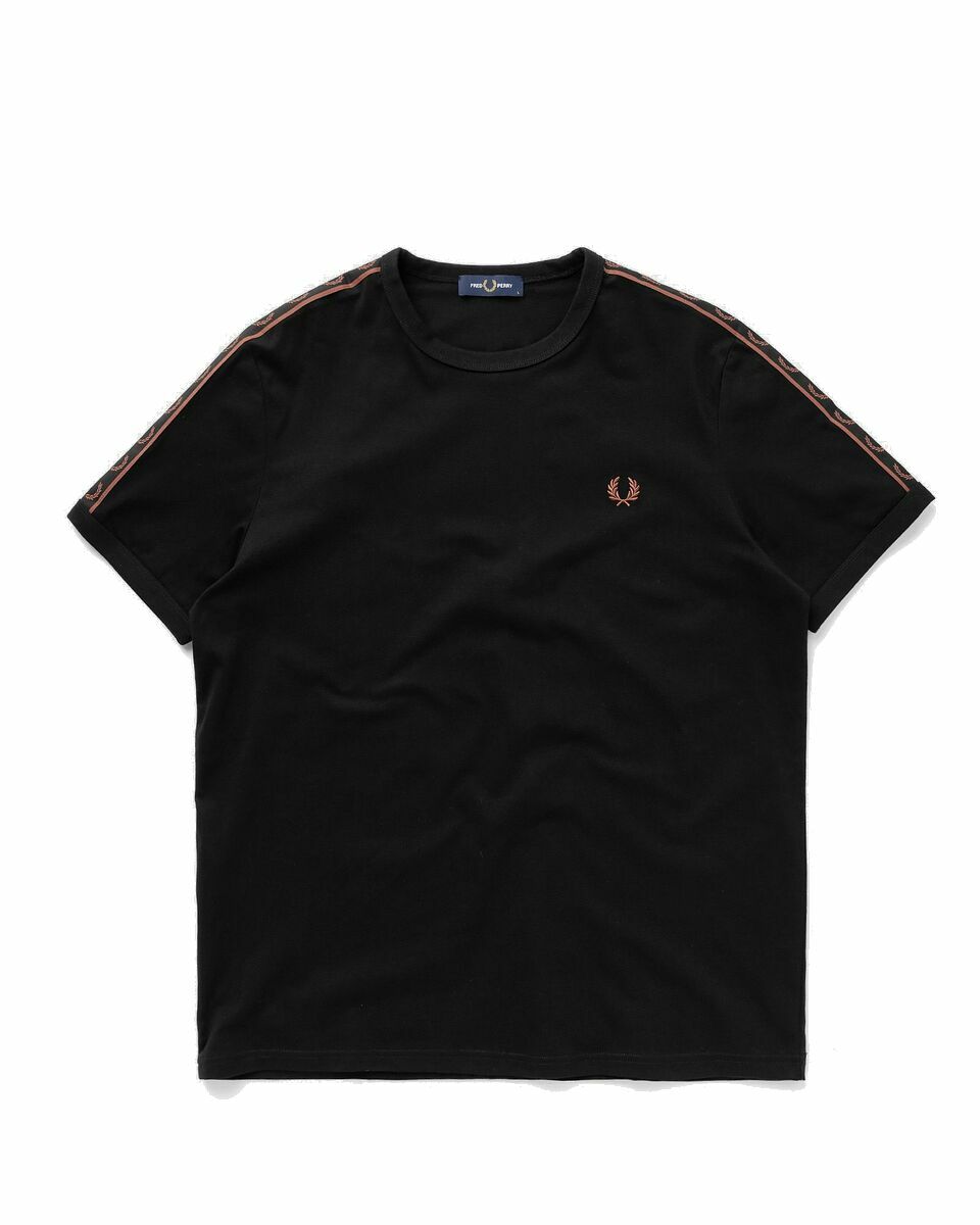 Photo: Fred Perry Contrast Tape Ringer Tee Black - Mens - Shortsleeves