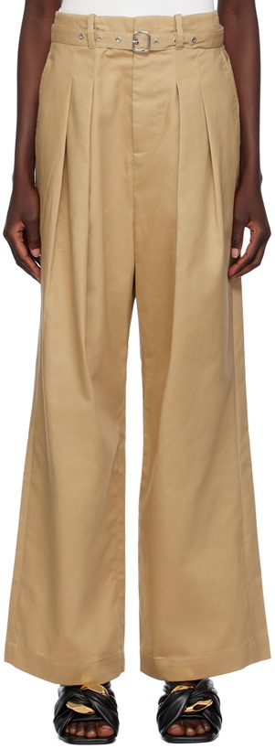 Photo: JW Anderson Beige Pleated Trousers