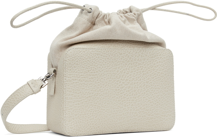 Maison Margiela Beige Logo Crossbody Bag