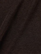 Frescobol Carioca - Faustino Cotton, Lyocell and Linen-Blend Terry Polo Shirt - Brown