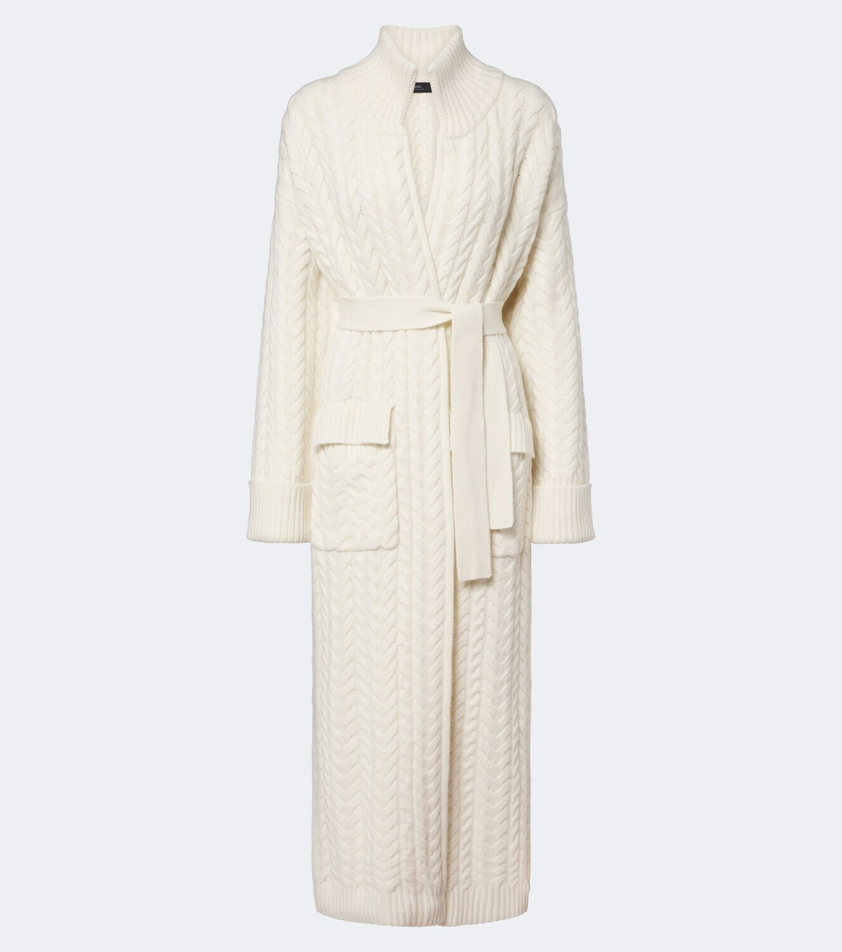 Arch4 Bond Street cable-knit cashmere long cardigan