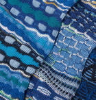 Missoni - Three-Pack Crochet-Knit and Cotton-Blend Socks - Blue