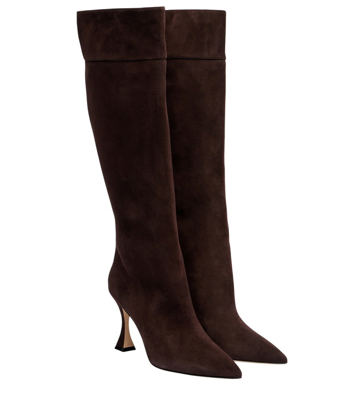 Photo: Manolo Blahnik Miralonepla 90 suede knee-high boots