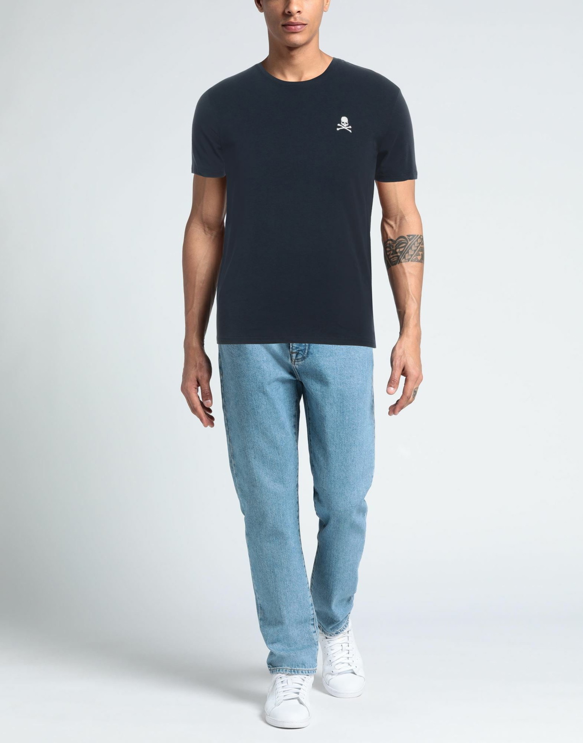 Philipp Plein Mens T-shirt Midnight in Blue