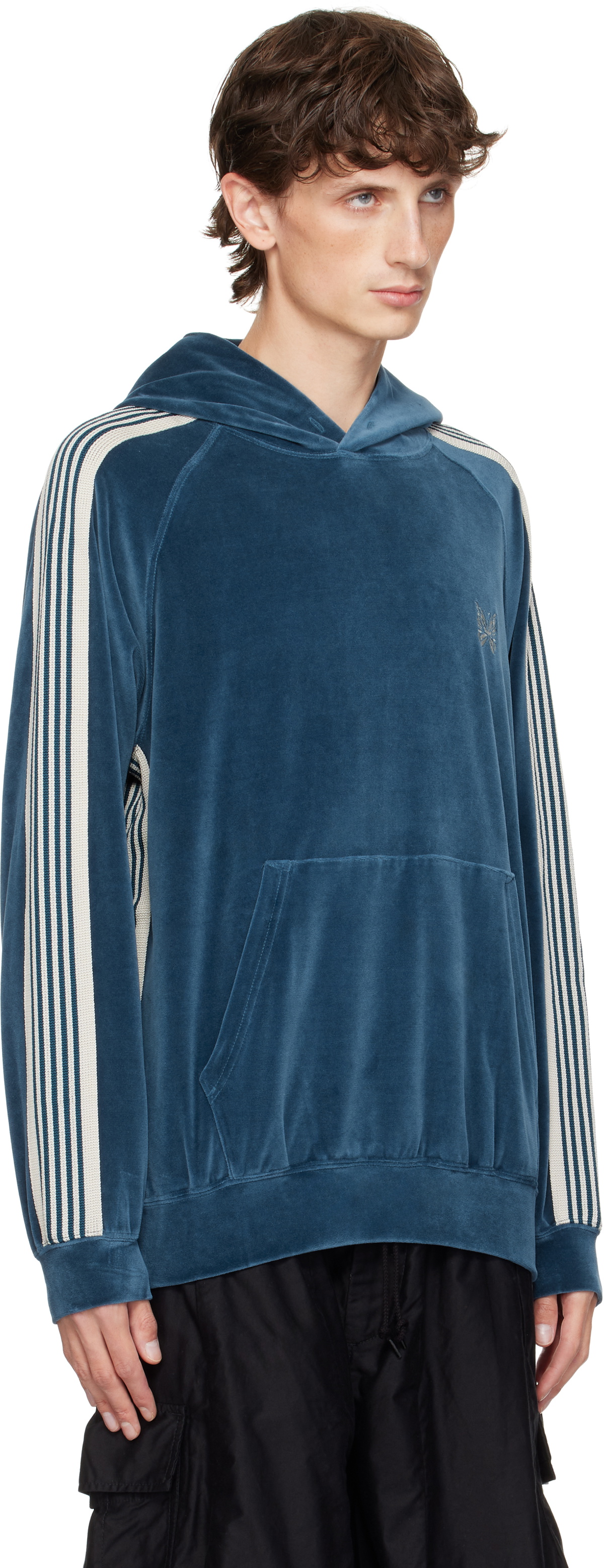 トップス NEEDLES VELOUR TRACK HOODIE L Needles Velour Track Hoodie Purple Men's - FW22 - US