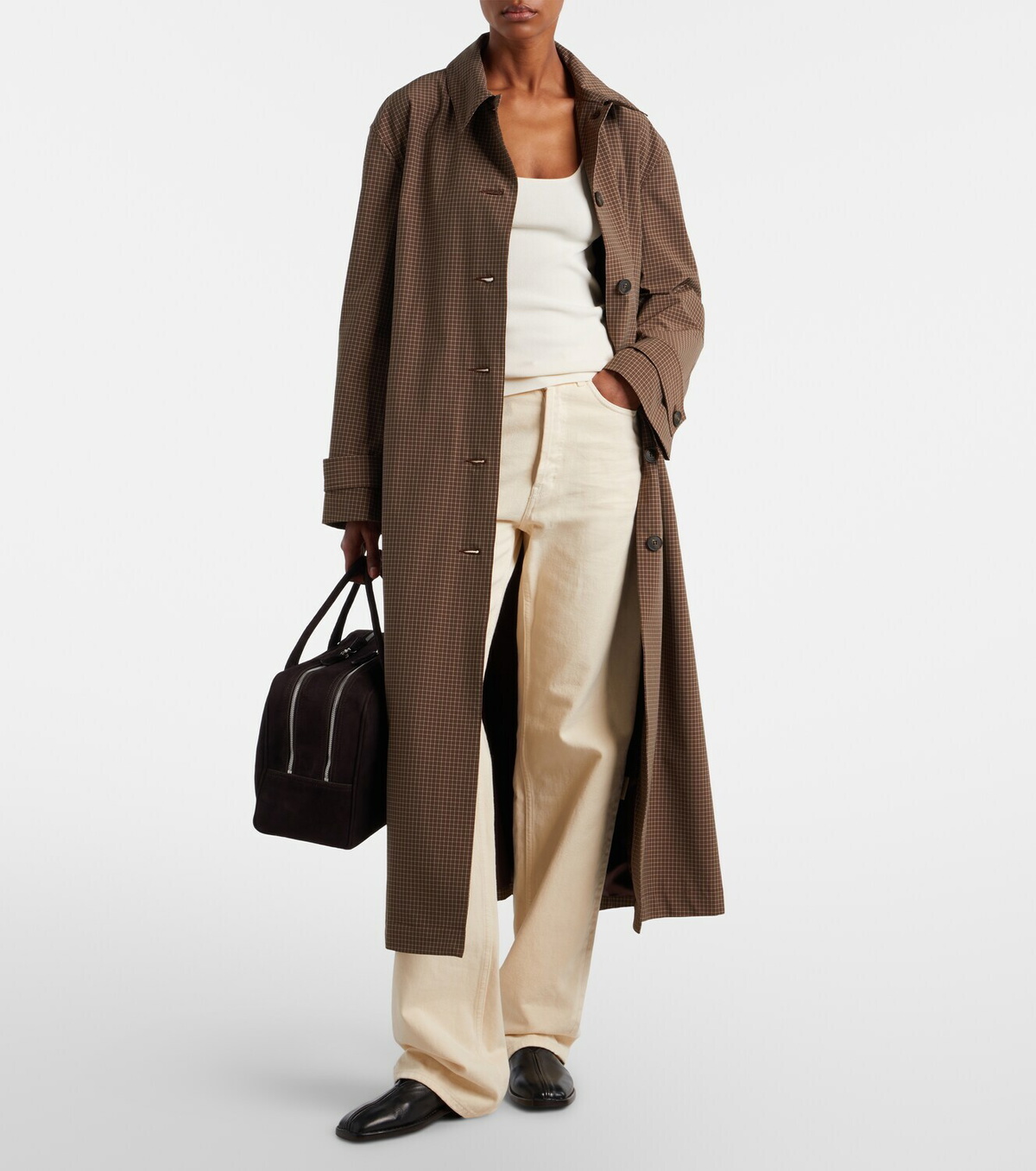 A.Emery Talbot Large suede tote bag