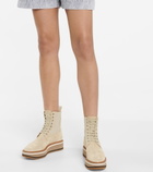 Clergerie - Brendy suede platform combat boots