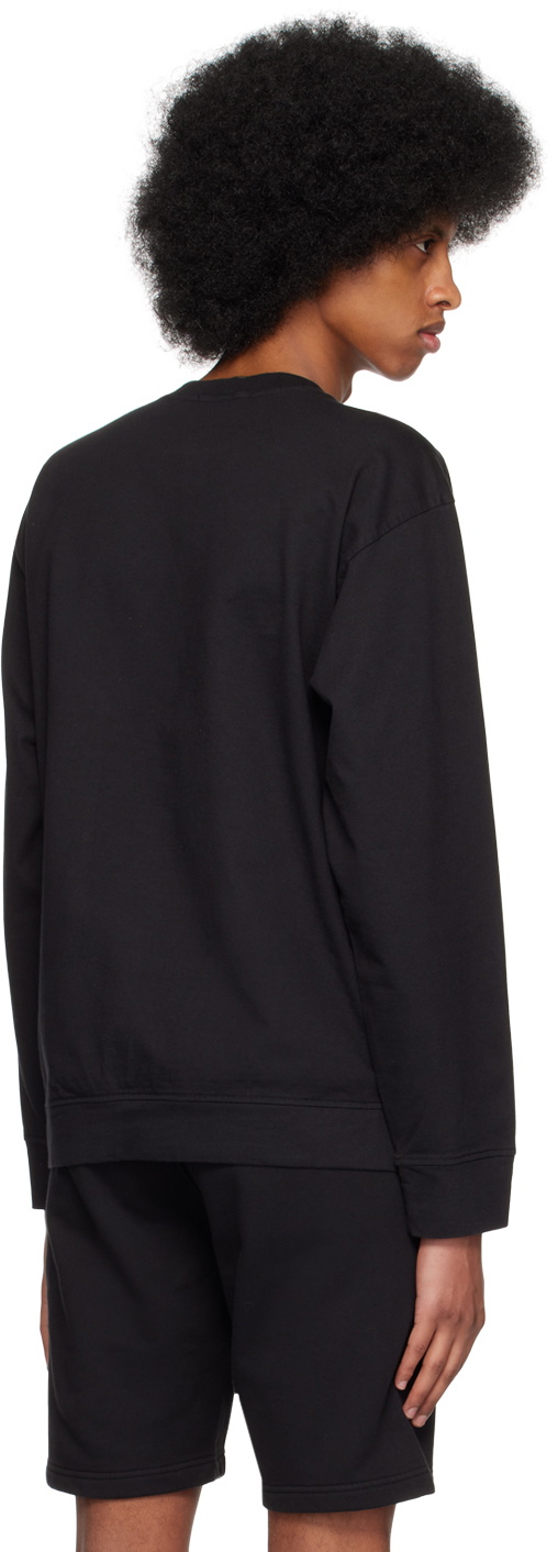 Stone Island Black Patch Long Sleeve T-Shirt