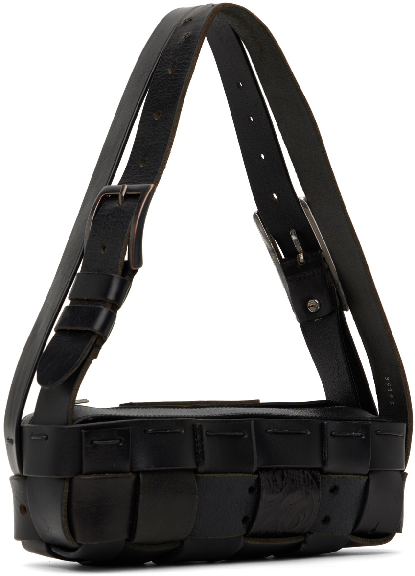 HODAKOVA Black Belt Baguette Bag