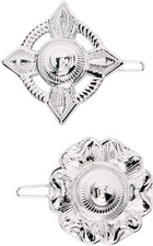 Toga Pulla Silver Concho Hair Pin Set