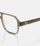 Fendi FF Squared aviator glasses