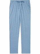 Hanro - Night & Day Printed Cotton-Jersey Pyjama Trousers - Blue