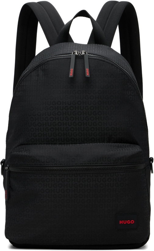 Photo: Hugo Black Jacquard Backpack