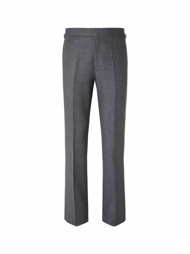 Photo: Kingsman - Conrad Slim-Fit Checked Wool Suit Trousers - Blue