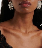 Alessandra Rich Flower crystal-embellished earrings