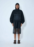 Cecilie Bahnsen High-Neck Fleece Pullover Sweatshirt