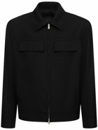 LARDINI - Wool Zipped Overshirt