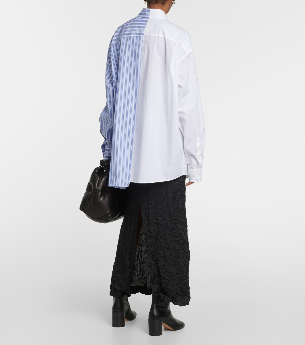 MM6 Maison Margiela Logo cotton poplin shirt