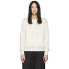 Comme des Garcons Girl Off-White Faux-Fur Panel Hoodie