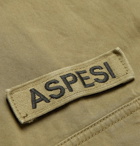 Aspesi - Logo-Appliquéd Cotton-Twill Field Jacket - Green