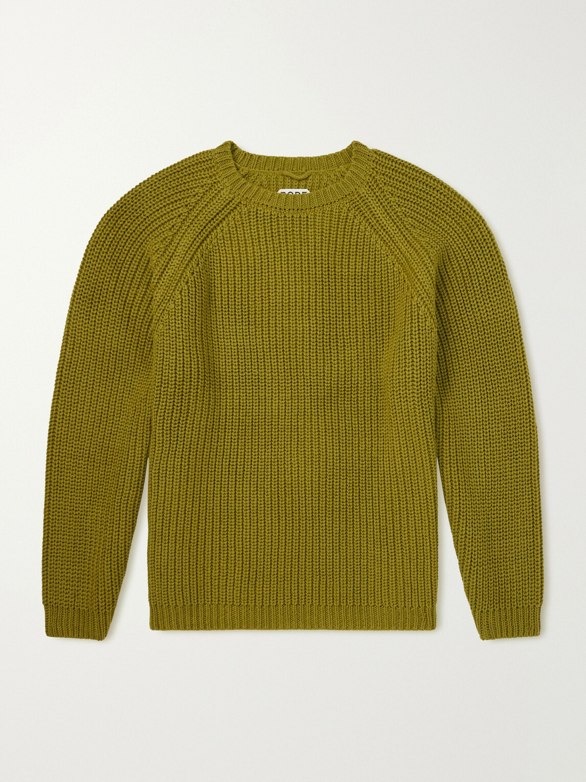 BODE - Merton Cotton and Wool-Blend Sweater - Green