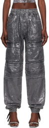 Diesel Gray D-Mirt 0pgac Denim Cargo Pants