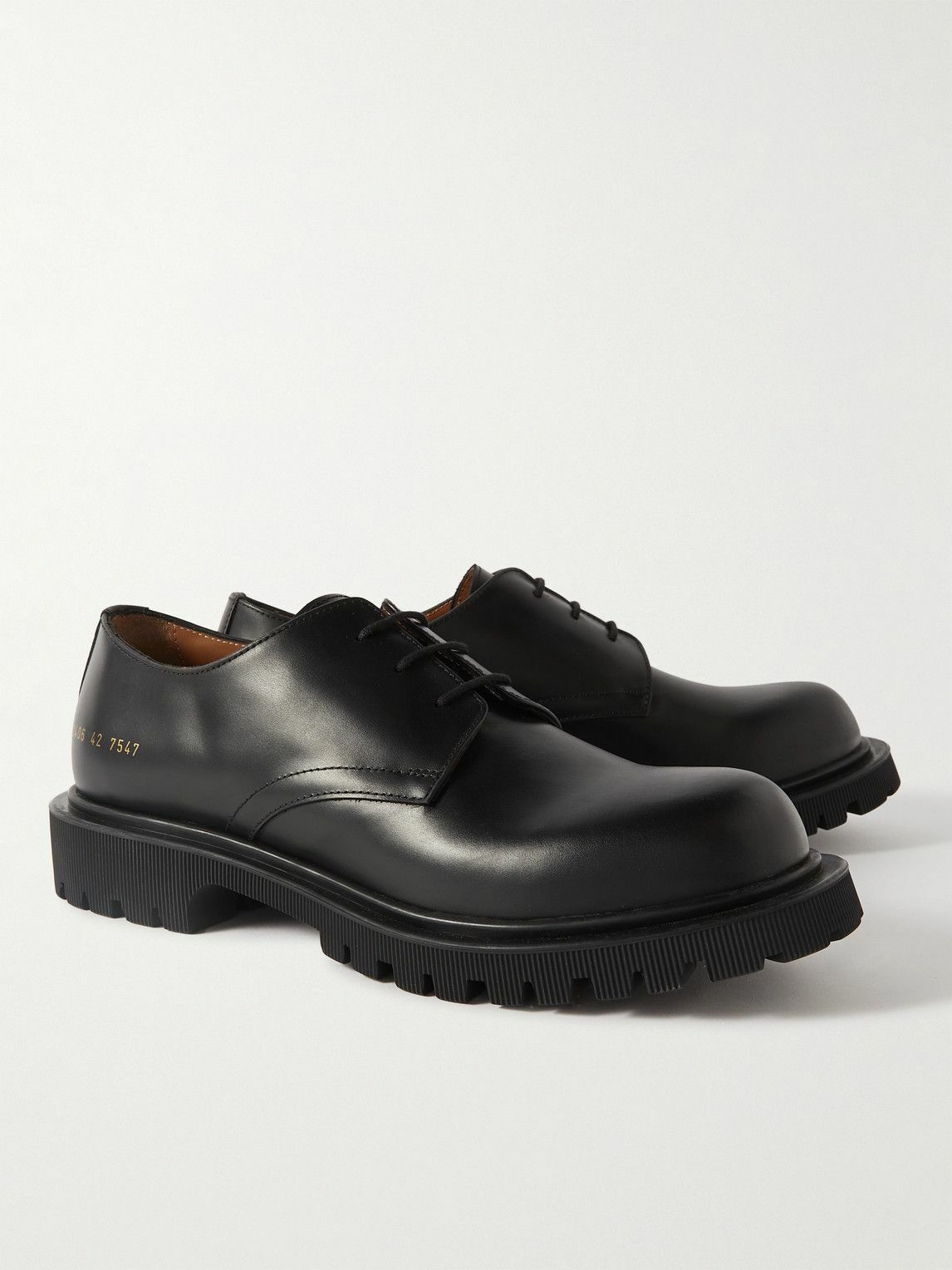 Common projects cadet sales leather derby shoes