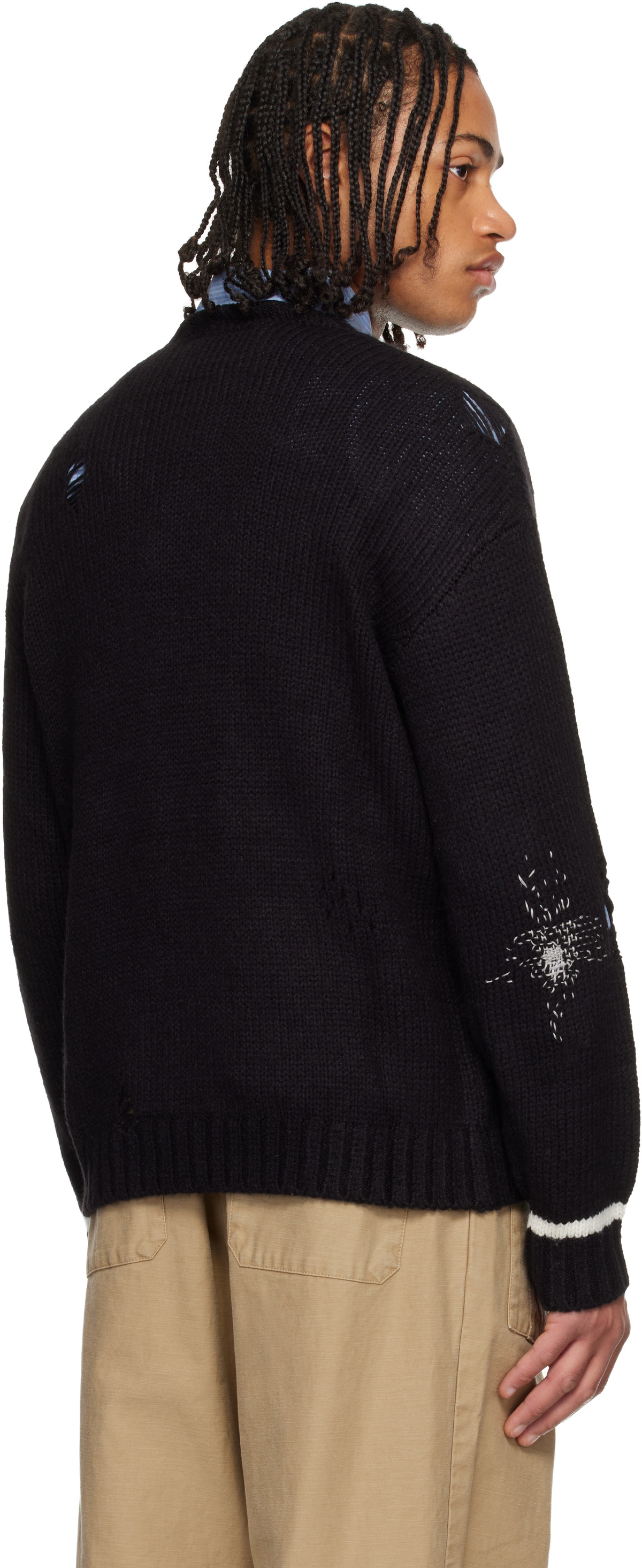 Neighborhood Black Crewneck Sweater Neighborhood